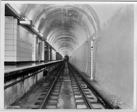 The finished track at the Clark/Division station on the State Street subway. Photo: CTA