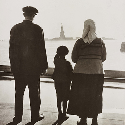 The Statue of Liberty seen from Ellis Island. Photo: Courtesy Library of Congress