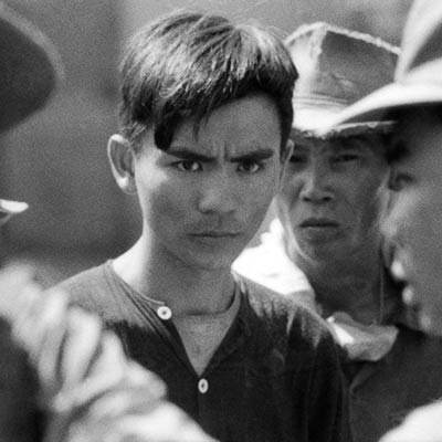 Vietnamese farmer detained for questioning. 1967. Photo: Philip Jones Griffiths/Magnum Photos