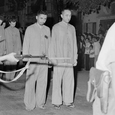 POWs are marched through the streets of Hanoi, 1966. Photo: Vietnam News Agency
